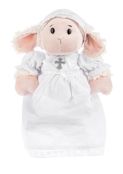 Plush-Christening Lamb-Cream (10")