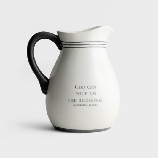 Pitcher-Pour On The Blessings (II Corinthians 9:8) (54 Oz)