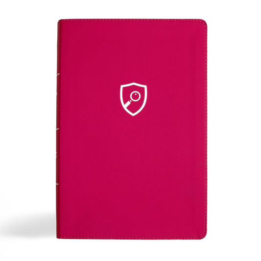 CSB Defend Your Faith Bible-Pink LeatherTouch