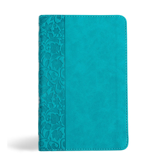 NASB 2020 Personal Size Bible-Teal LeatherTouch