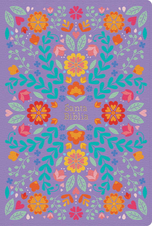 RVR 1960 Biblia Letra Gigante (Giant Print Bible)-Floral LeatherTouch Indexed