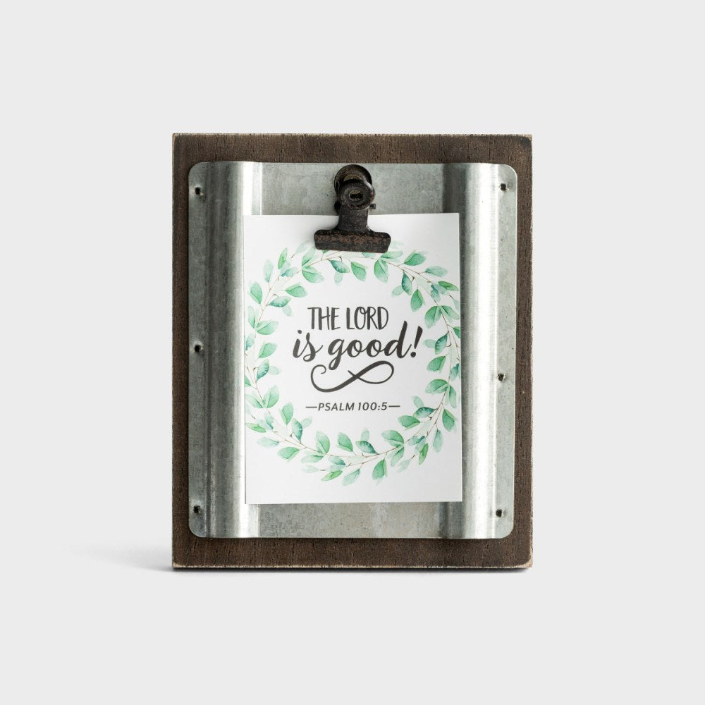 Photo Clip Decor-Lord Is Good (Holds 2" x 3" Photo)