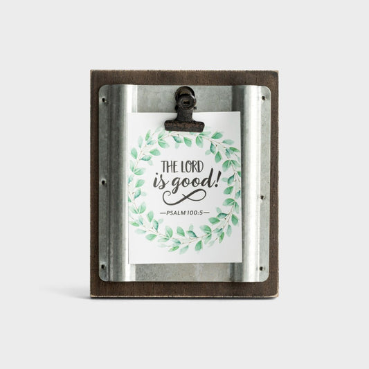Photo Clip Decor-Lord Is Good (Holds 2" x 3" Photo)