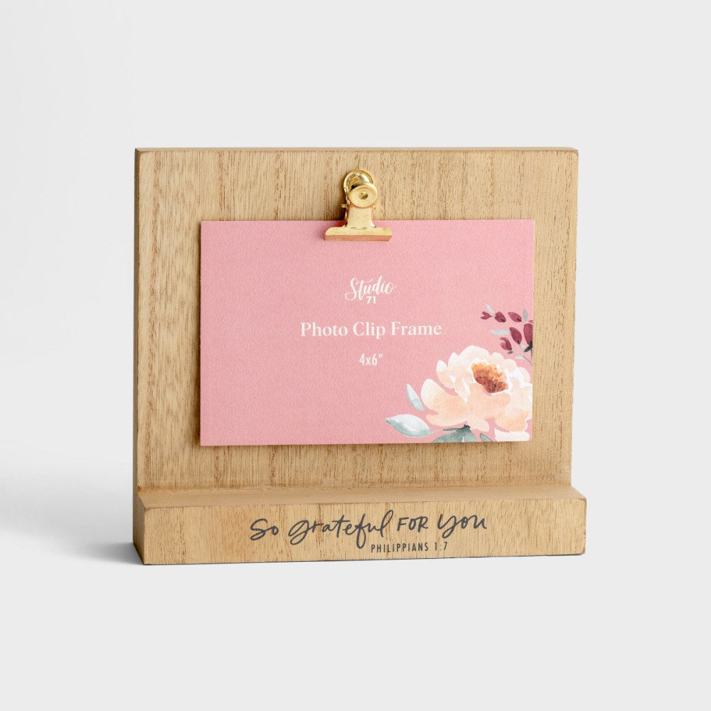 Photo Clip Decor-Studio 71-Grateful For You (Holds 4 x 6 Item)