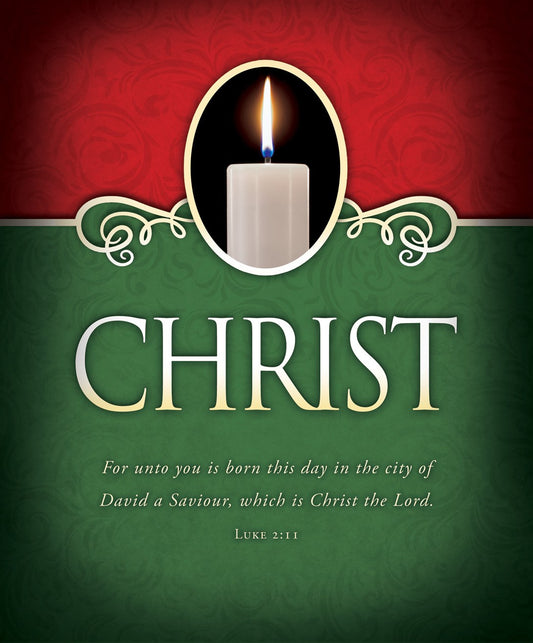 Bulletin-Advent: Christ (Luke 2:11)-Legal Size (Pack Of 100)