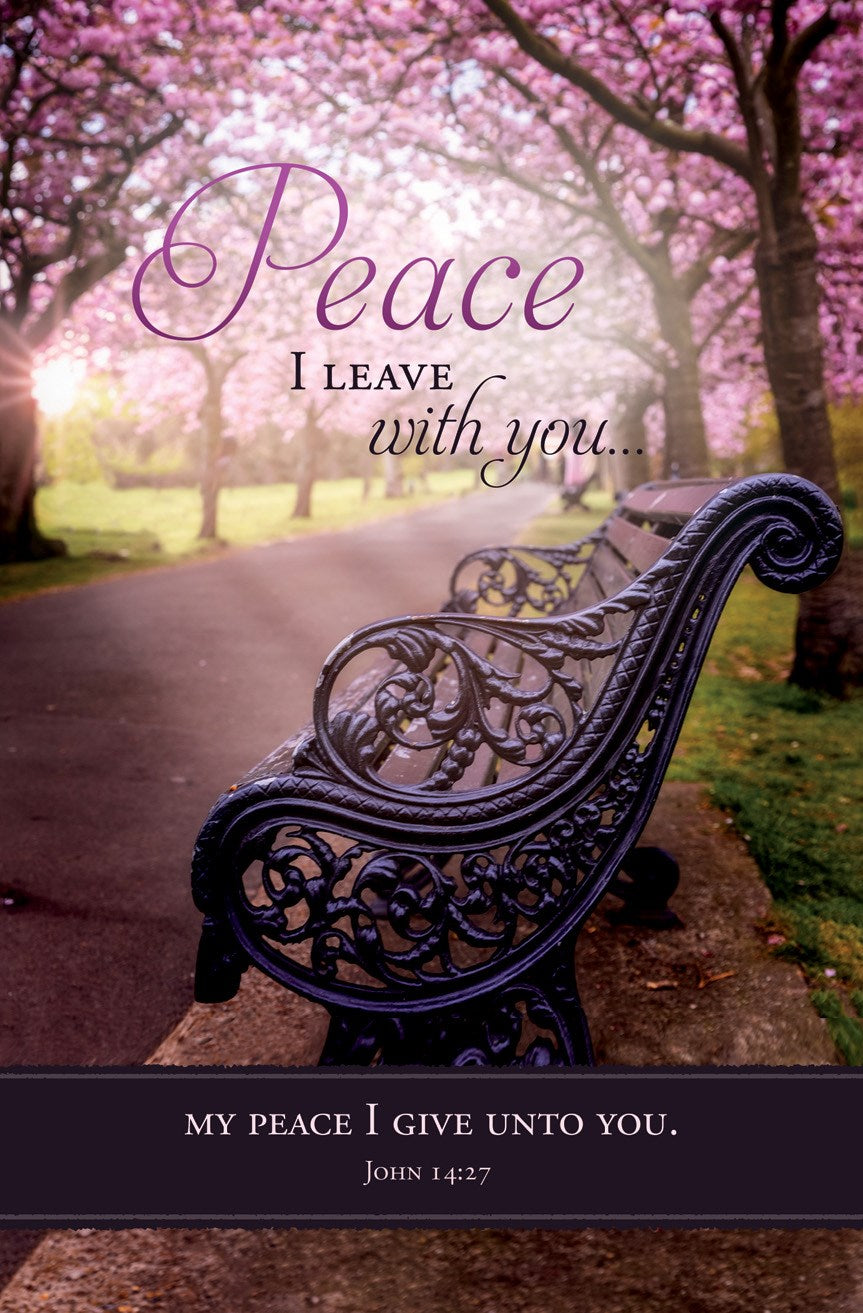 Bulletin-Peace I Leave With You (John 14:27) (Pack Of 100)