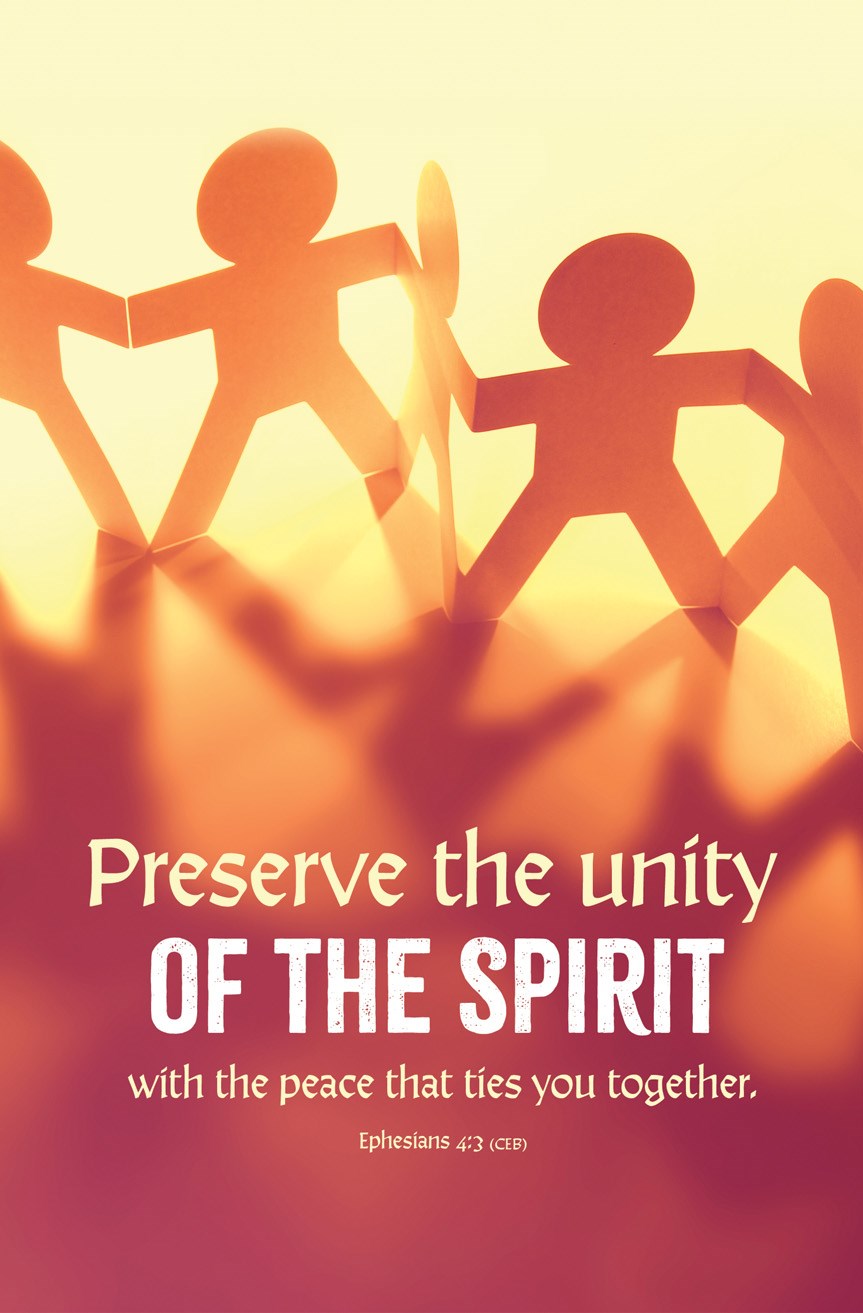 Bulletin-Preserve The Unity Of The Spirit (Ephesians 4:3) (Pack Of 100)