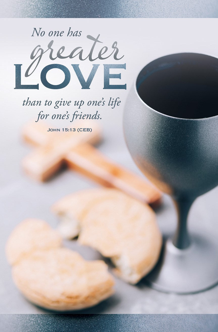 Bulletin-No One Has Greater Love Than To Give Up One's Life (John 15:13) (Pack Of 100)