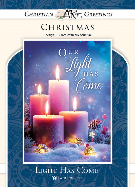 Card-Boxed-Our Light Has Come Solid Pack (Isaiah 60:1  NIV) (Pack Of 12)
