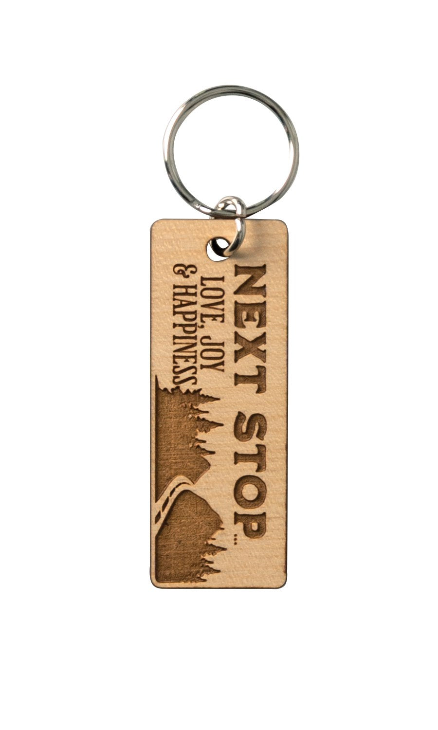 Lasered Keychain-Next Stop Love