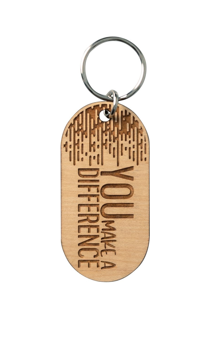 Lasered Keychain-You Make A Difference