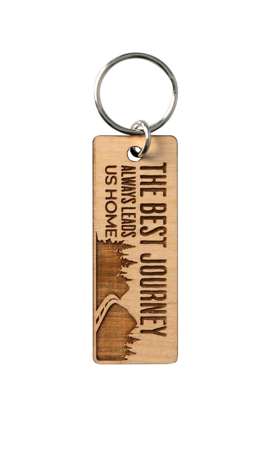 Lasered Keychain-The Best Journey
