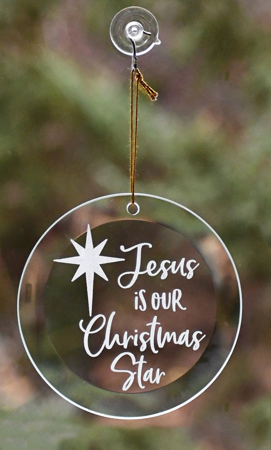 Ornament-Jesus Is Our Christmas Star (4" x 4")