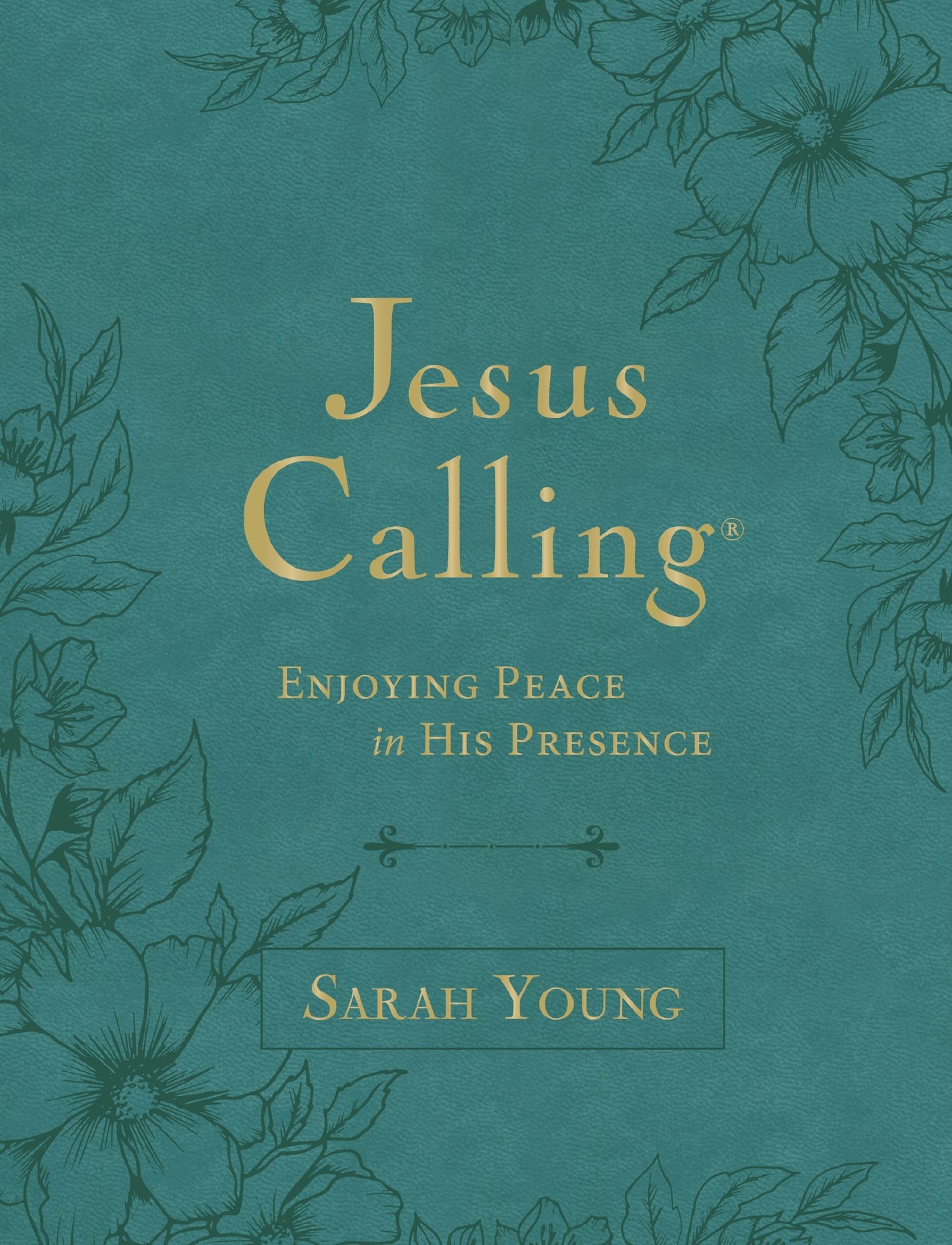 Jesus Calling-Large Text (Full Scriptures)-Teal Leathersoft