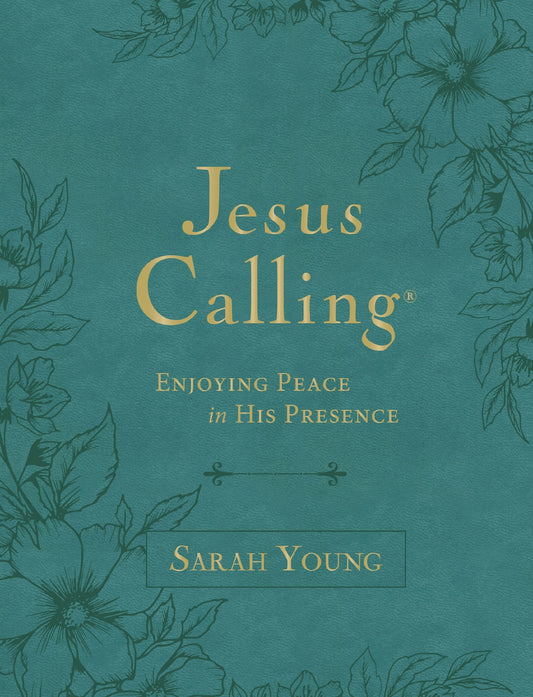Jesus Calling-Large Text (Full Scriptures)-Teal Leathersoft