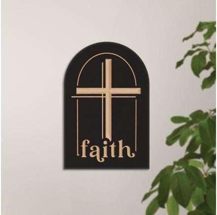 Ornate Decor-Faith (10" x 14.75")