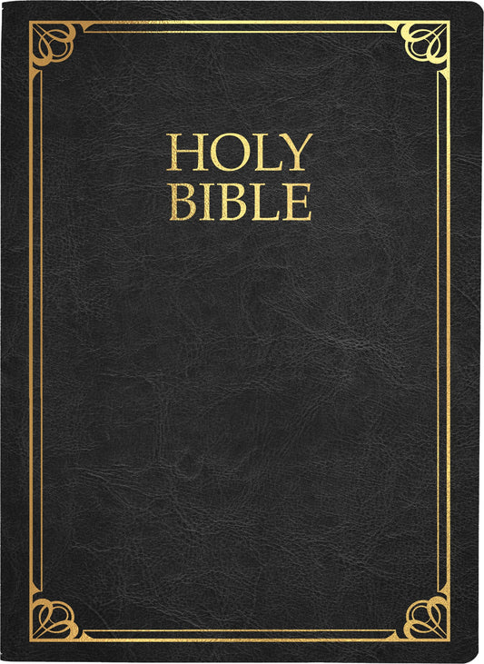 KJVER Family Legacy Holy Bible Large Print-Black Genuine Leather Indexed
