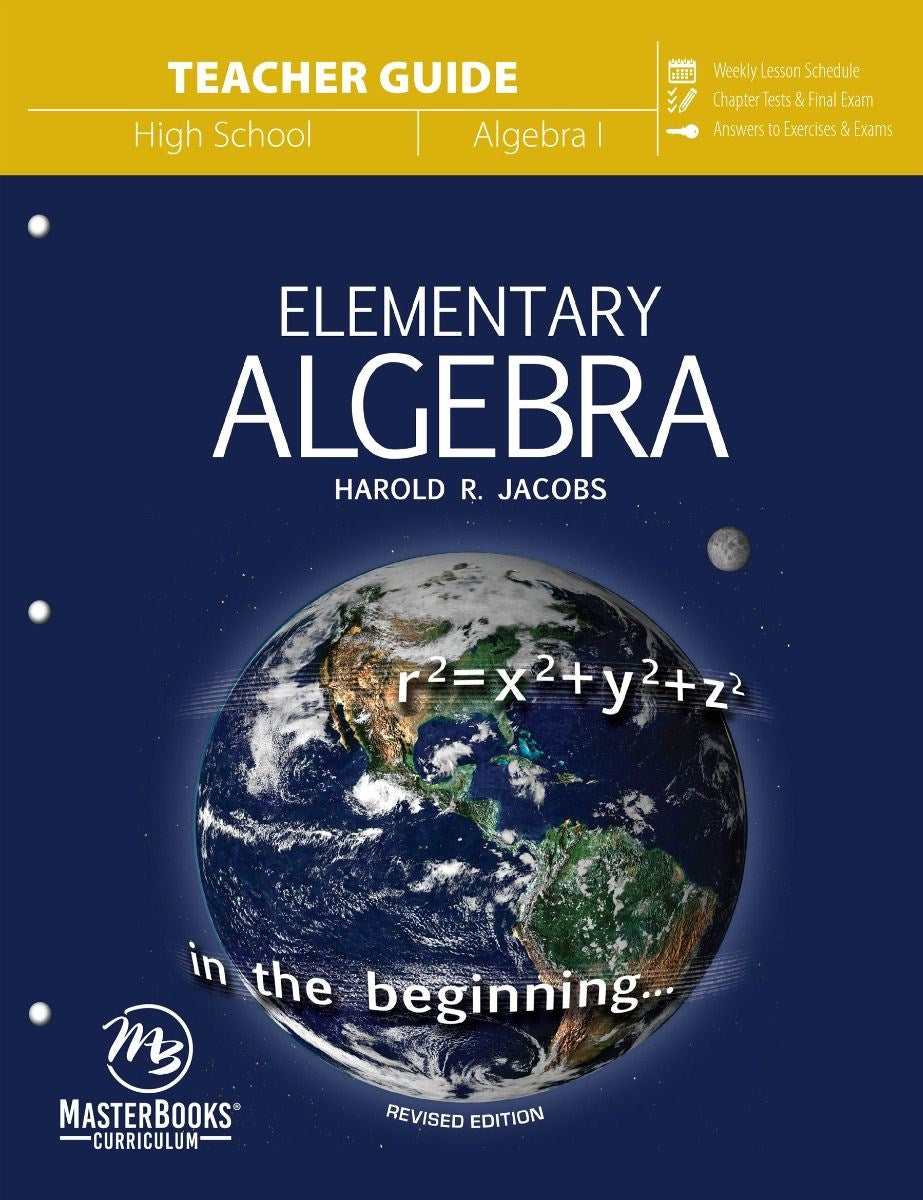 Master Books-Elementary Algebra (Teacher Guide) Revised Edition