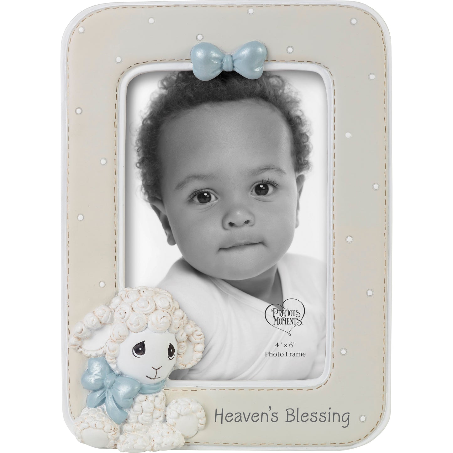 Photo Frame-Heaven's Blessing w/Luffie Lamb (Holds 4x6 Photo) (7.25"H)