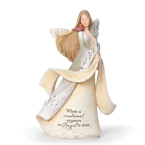 Figurine-Cardinal Memorial Angel (8.75")