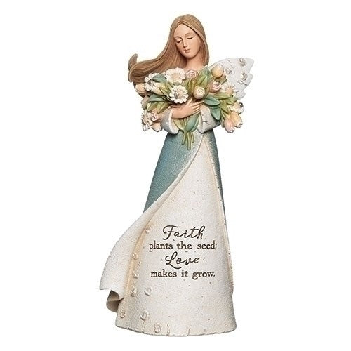 Figurine-Faith Plans The Seeds Angel (8.75")
