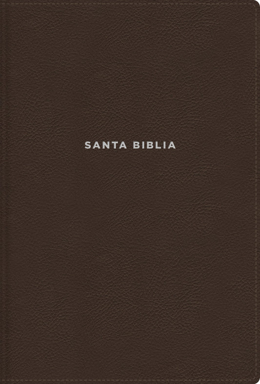 NVI Study Bible/Large Print (Revised Text 2022) (Biblia de Estudio  Letra Grande)-Brown Leathersoft