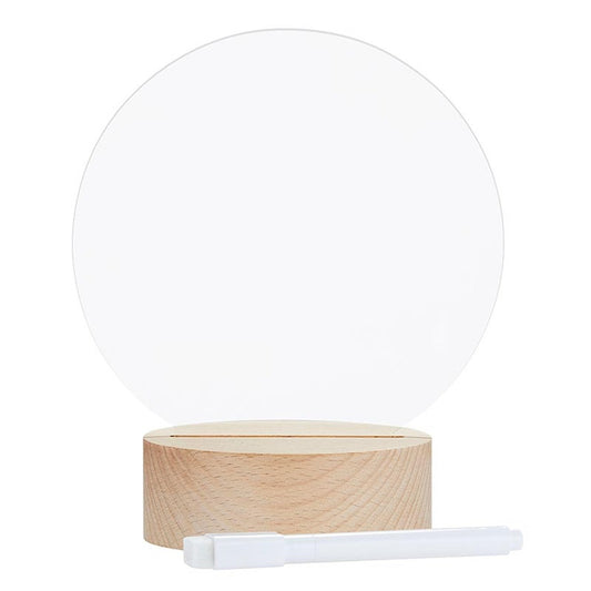 Desk Lamp-Circle-Write Your Own Message (5.75" x 6.75")