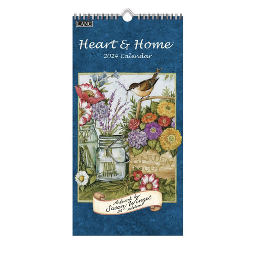 Wall Calendar-2024-Heart & Home (7.75" x 15.5")