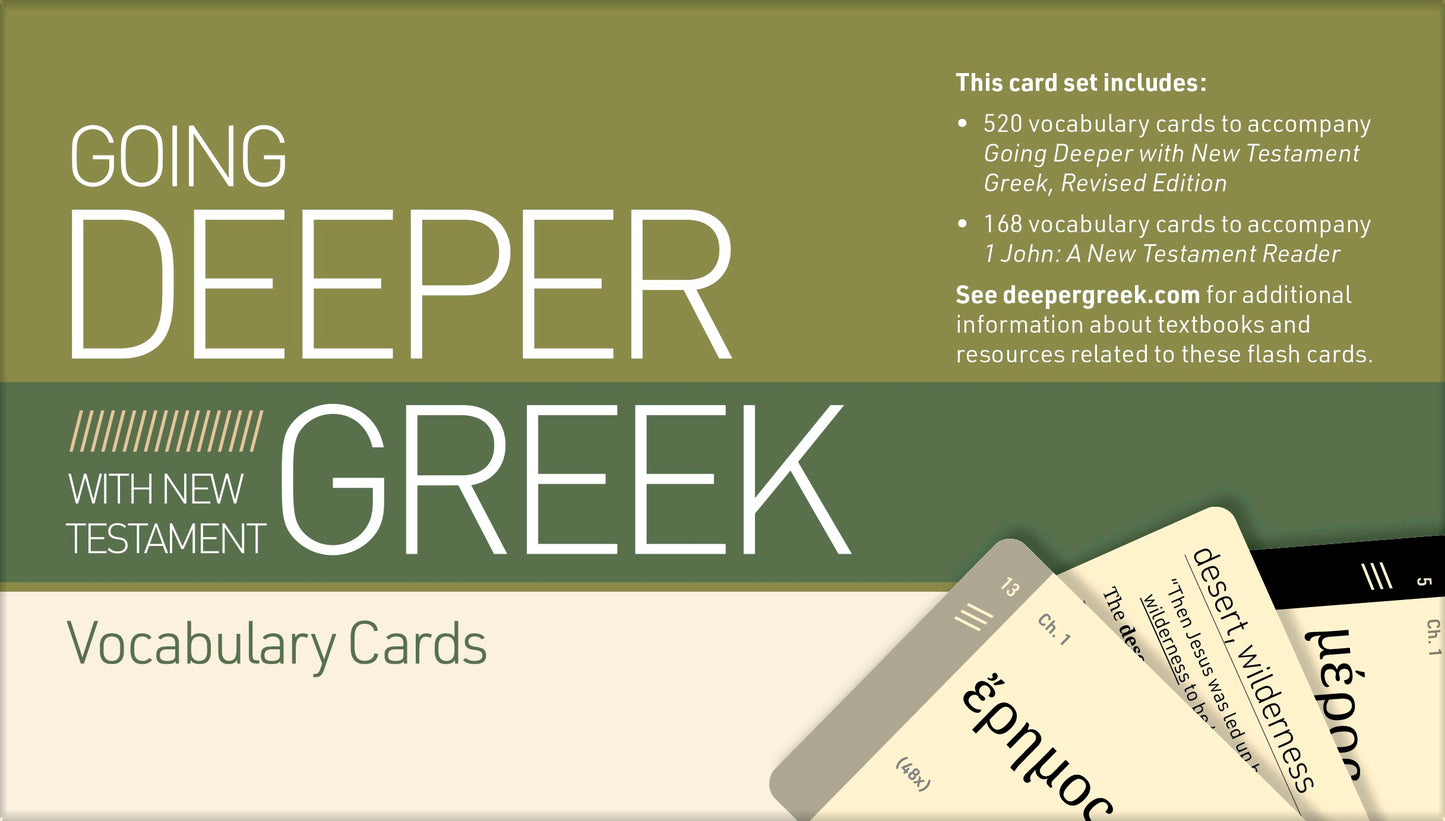 Going Deeper With New Testament Greek Vocabulary And Syntax Cards