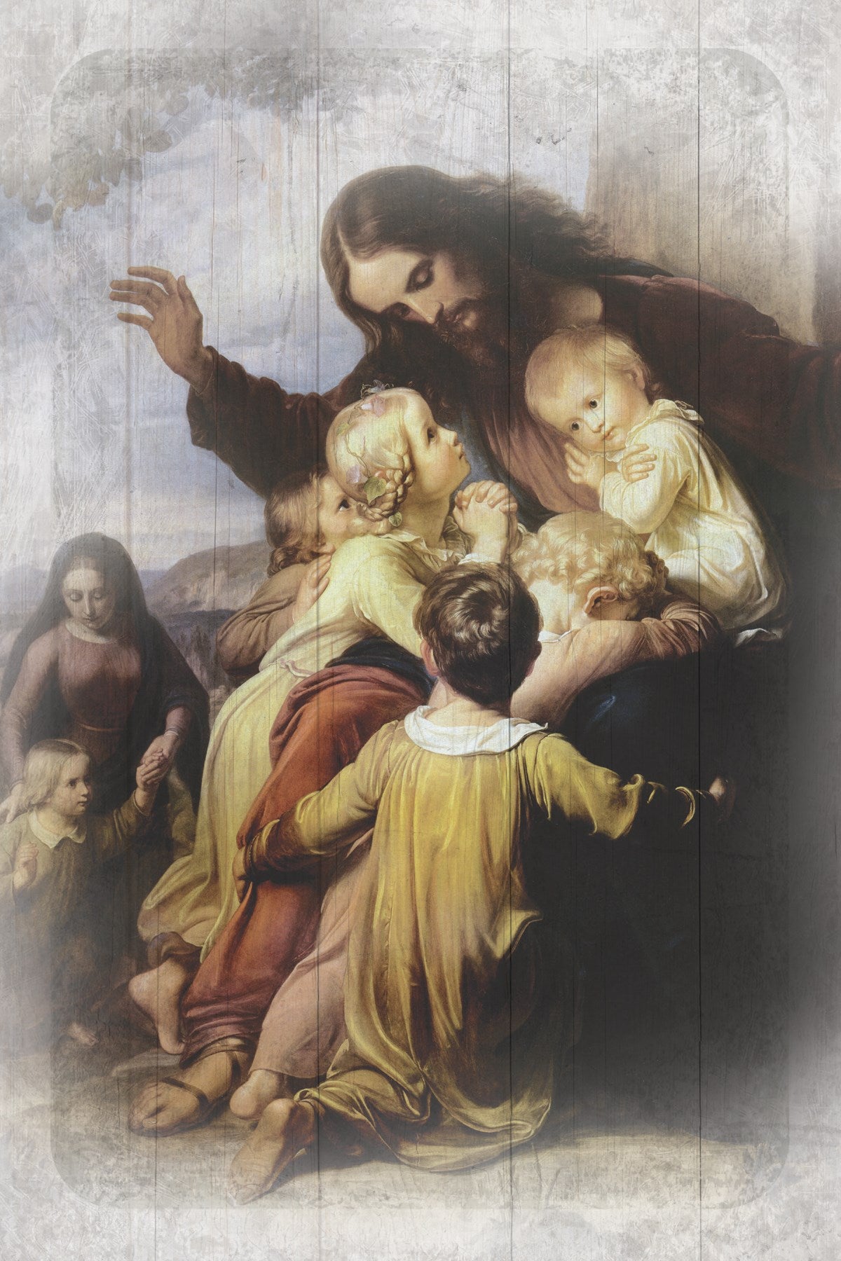 Plaque-Inspirational-Let The Children Come Unto Me (6 x 9)