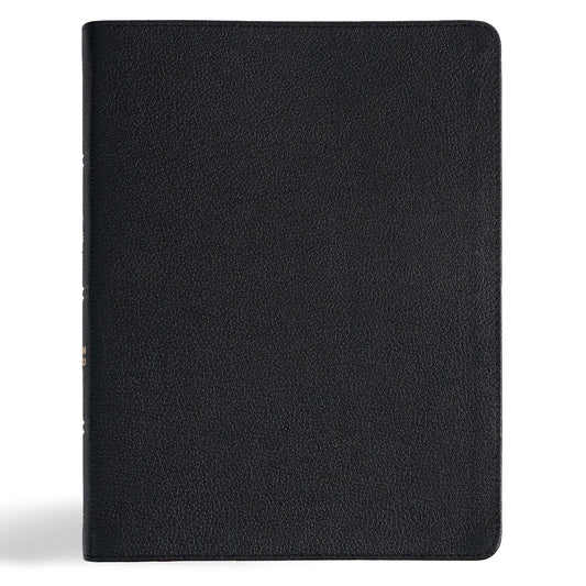 CSB Men Of Character Bible (Revised & Updated)-Black Genuine Leather