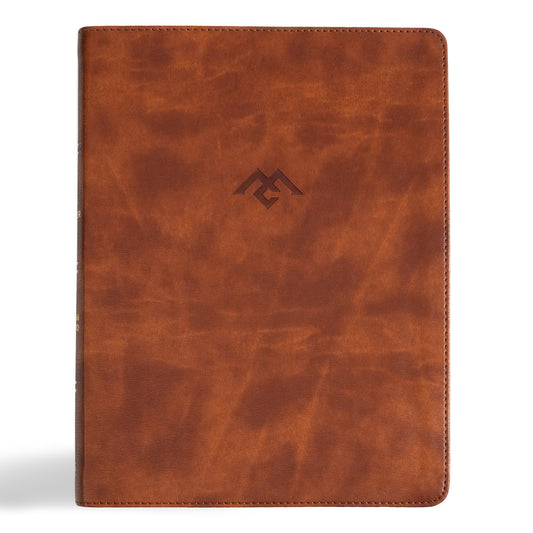 CSB Men Of Character Bible (Revised & Updated)-Brown LeatherTouch Indexed