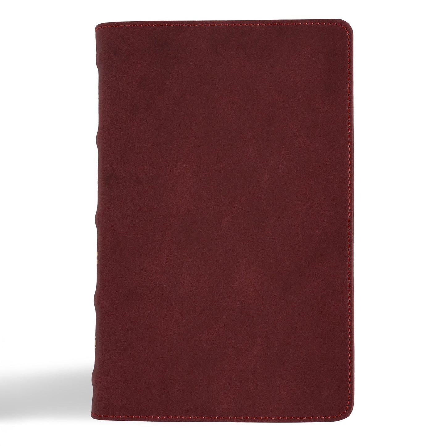 CSB Personal Size Bible (Holman Handcrafted Collection)-Burgundy Premium Marbled Calfskin