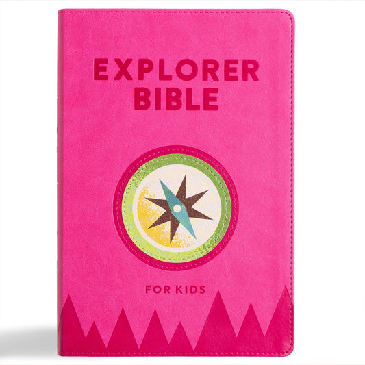 KJV Explorer Bible For Kids-Bubble Gum LeatherTouch Indexed