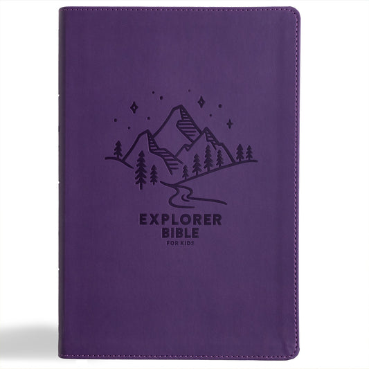 KJV Explorer Bible For Kids-Purple LeatherTouch Indexed