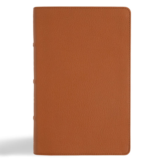 NASB 2020 Single-Column Personal Size Bible-Tan Genuine Leather