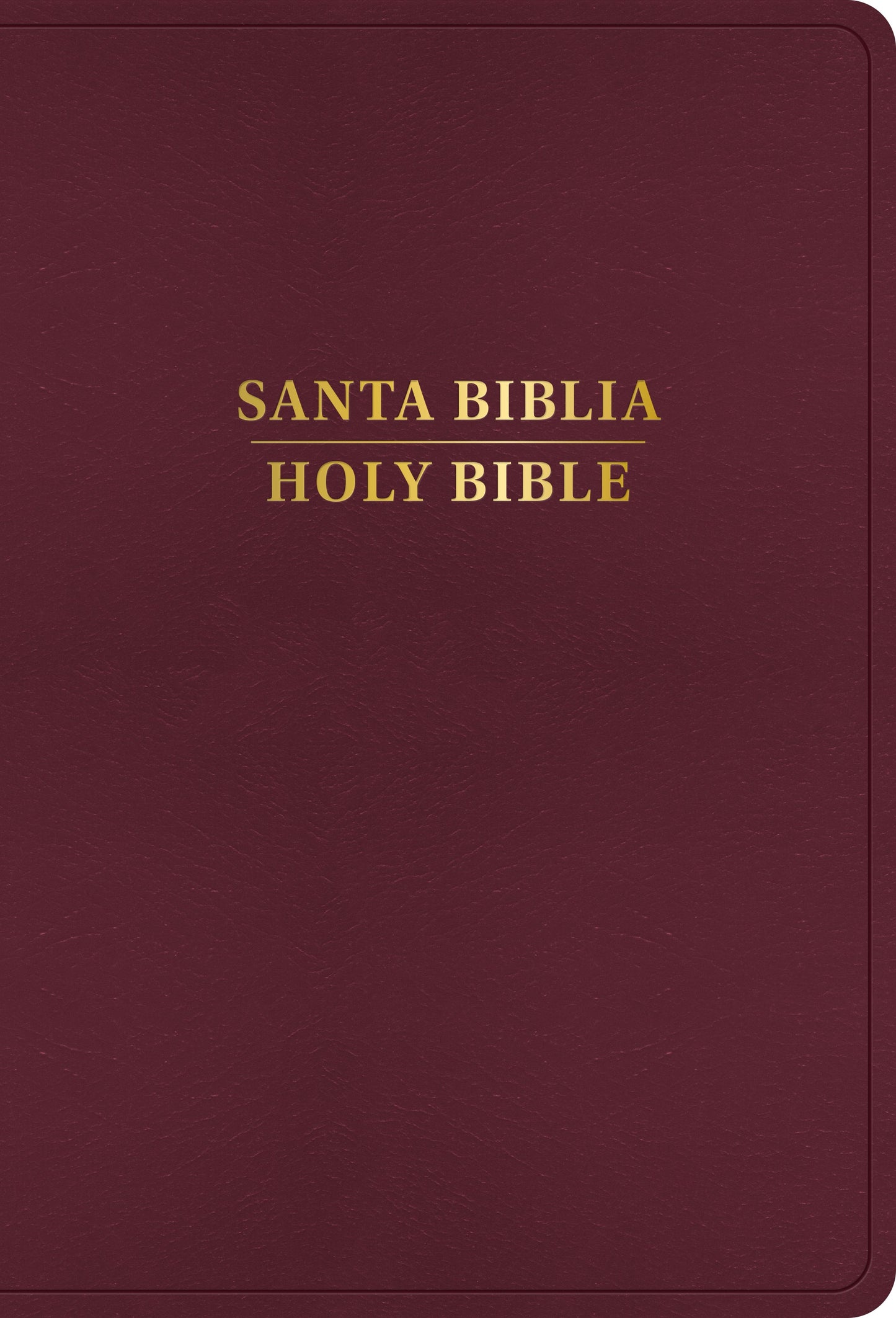 RVR 1960/KJV Biblia Bilingue Letra Grande (Large Print Bilingual Bible)-Burgundy Imitation Leather Indexed