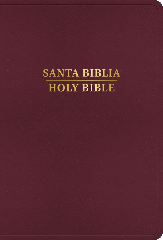 RVR 1960/KJV Biblia Bilingue Letra Grande (Large Print Bilingual Bible)-Burgundy Imitation Leather Indexed
