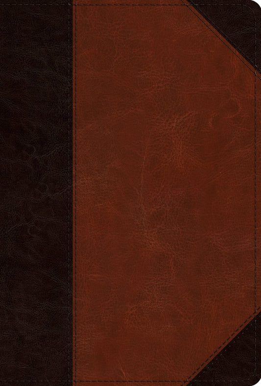 ESV Men's Study Bible-Brown/Cordovan Portfolio Design Trutone