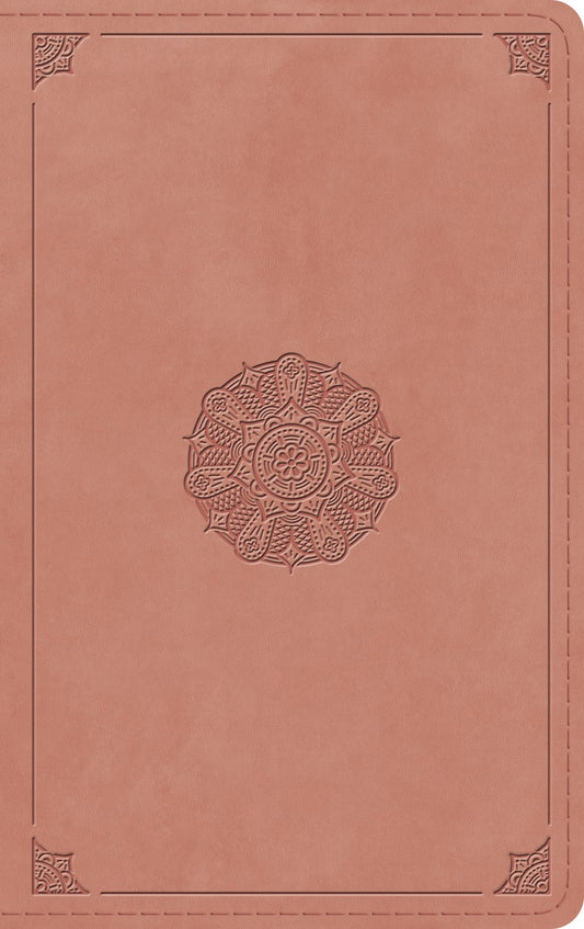 ESV Thinline Bible-Blush Rose Emblem Design TruTone