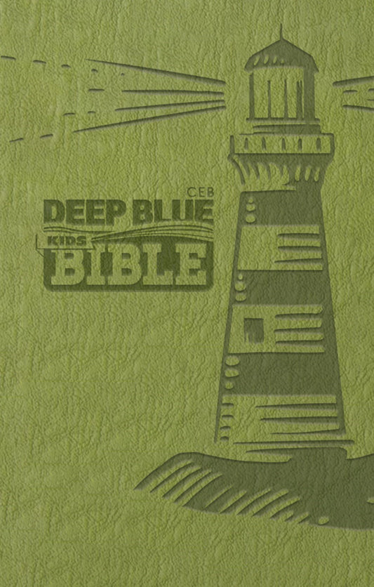 CEB Deep Blue Kids Bible-Lighthouse Green DecoTone