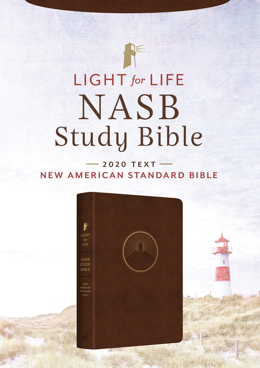 NASB 2020 Light For Life Study Bible-Mahogany Lighthouse