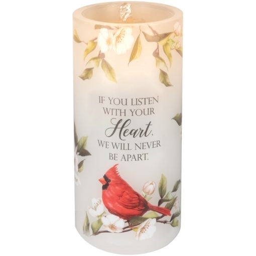 Water Fountain Candle-LED w/ Timer-Never Apart (8" x 4")