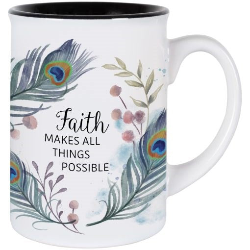 Mug-Faith Makes All Things Possible (20oz) (Pack Of 4)