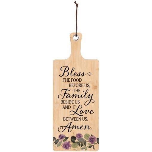Serving Board-Bless The Food (19 1/4" x 7 1/2") (Pack Of 2)