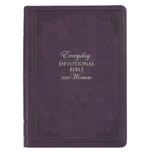 NLT Everyday Devotional Bible for Women-Purple Faux Leather
