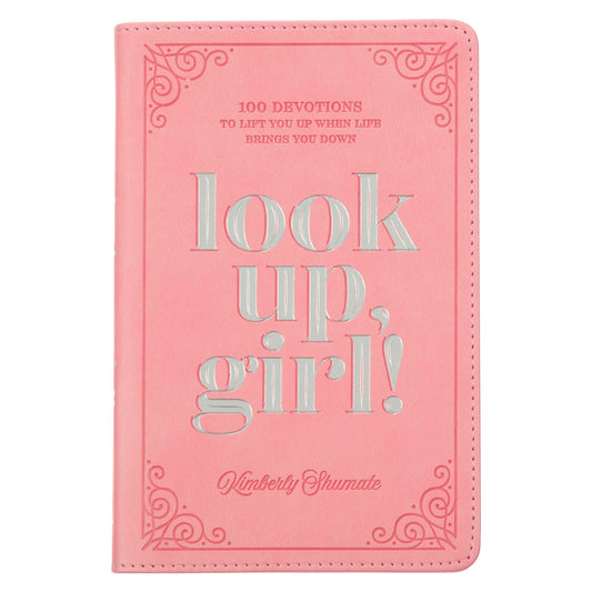Devotional Gift Book-Look Up  Girl-Faux Leather