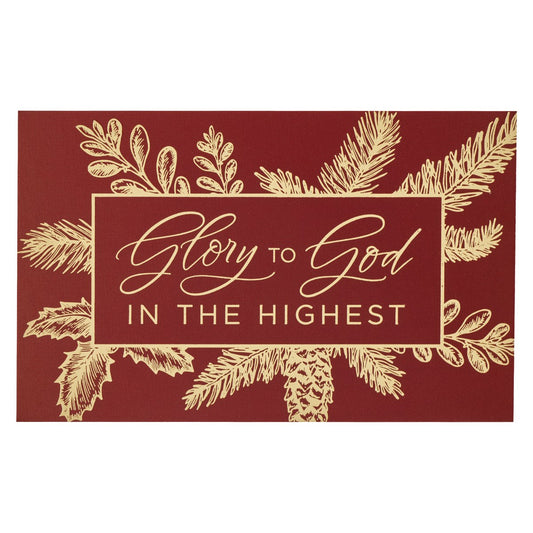 Pass-Around Card-Glory To God-Lk. 2:14 (Pack Of 25)