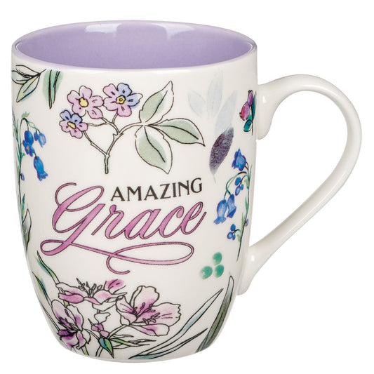 Mug-Budget-Amazing Grace-Purple Floral (MUG1053)