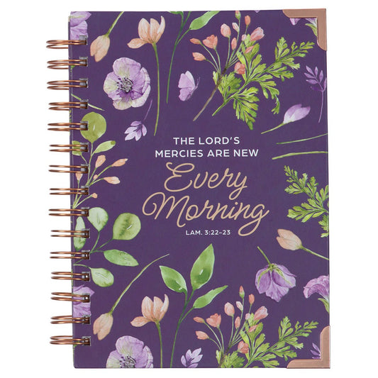 Journal-Wirebound-Purple-Lord's Mercies-Lam. 3:22-23